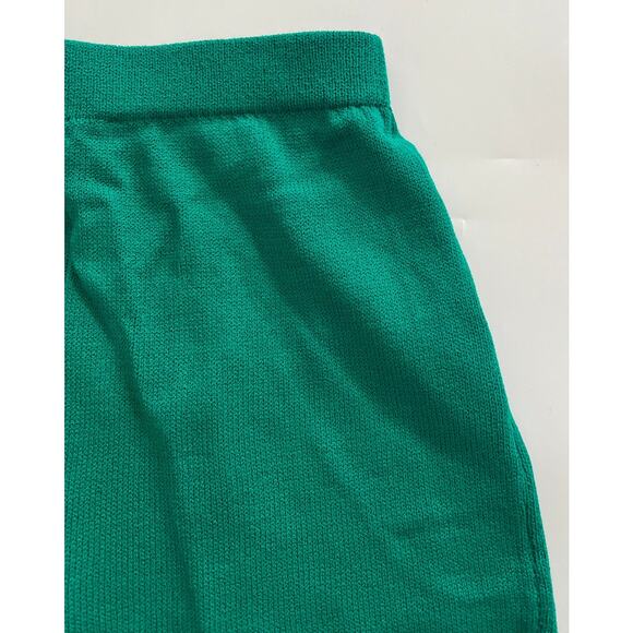 St John Evening Marie Gray Green Santana Knit Pants Size 8 READ Classic Academic - Picture 10 of 15